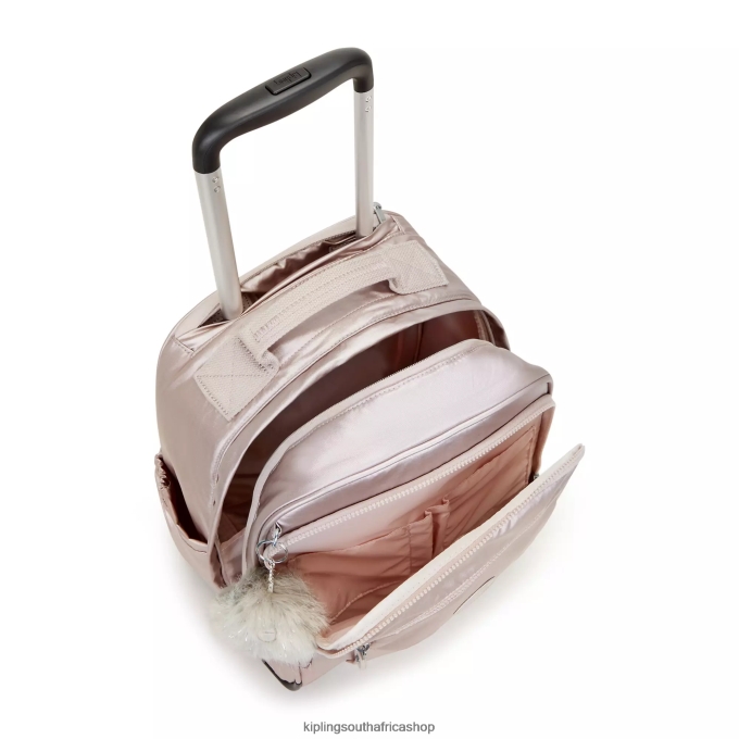 \"Bags\" Gaze Large Metallic Rolling Backpack 4ZZH492 Kipling Women Metallic Rose