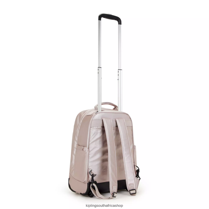 \"Bags\" Gaze Large Metallic Rolling Backpack 4ZZH492 Kipling Women Metallic Rose