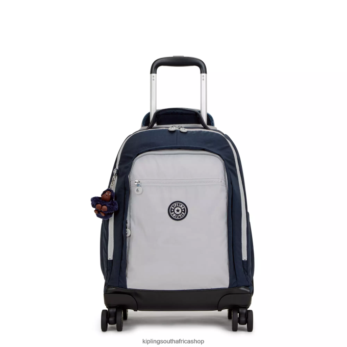 "Bags" New Zea 15" Laptop Rolling Backpack 4ZZH479 Kipling Women True Blue Grey