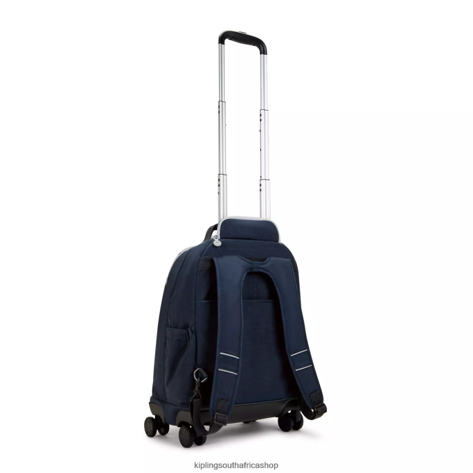 \"Bags\" New Zea 15\" Laptop Rolling Backpack 4ZZH479 Kipling Women True Blue Grey