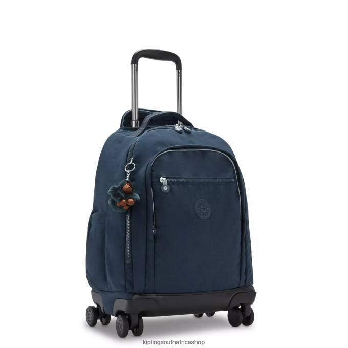 \"Bags\" New Zea 15\" Laptop Rolling Backpack 4ZZH480 Kipling Women True Blue Tonal