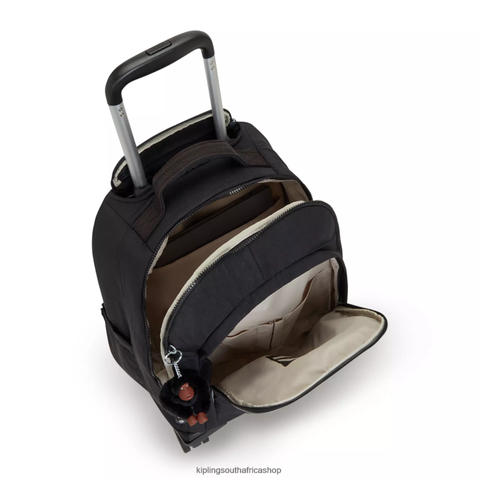 \"Bags\" New Zea 15\" Laptop Rolling Backpack 4ZZH481 Kipling Women Black Tonal