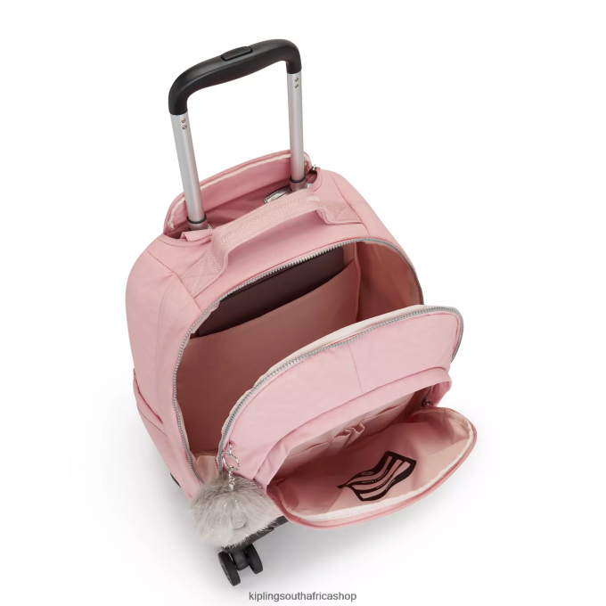 \"Bags\" New Zea 15\" Laptop Rolling Backpack 4ZZH482 Kipling Women Bridal Rose