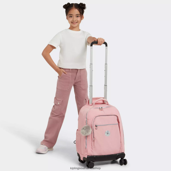 \"Bags\" New Zea 15\" Laptop Rolling Backpack 4ZZH482 Kipling Women Bridal Rose