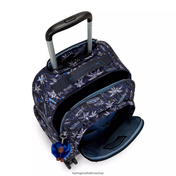 \"Bags\" New Zea 15\" Printed Laptop Rolling Backpack 4ZZH489 Kipling Women Surf Sea Print