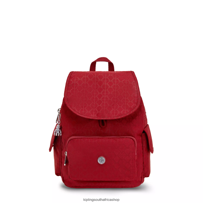 "Bags" City Pack Small Backpack 4ZZH357 Kipling Women Signature Red