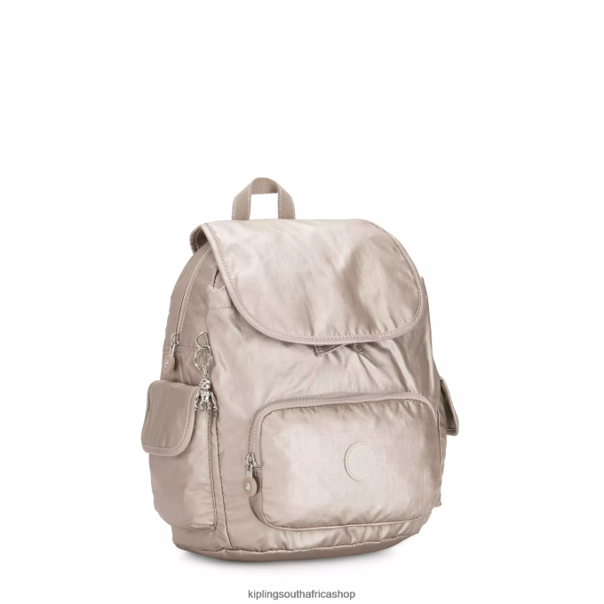 \"Bags\" City Pack Small Metallic Backpack 4ZZH381 Kipling Women Metallic Glow