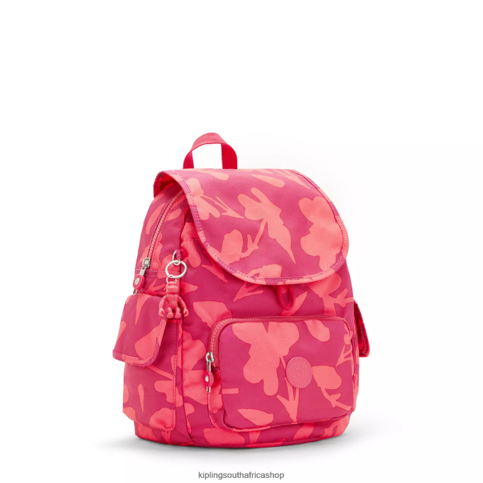 \"Bags\" City Pack Small Printed Backpack 4ZZH378 Kipling Women Coral Flower