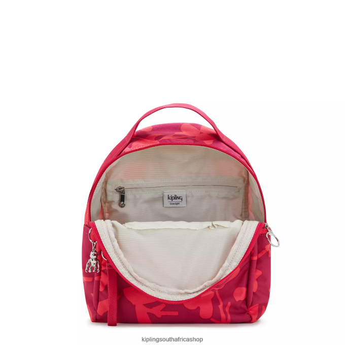 \"Bags\" Kae Printed Backpack 4ZZH376 Kipling Women Coral Flowers