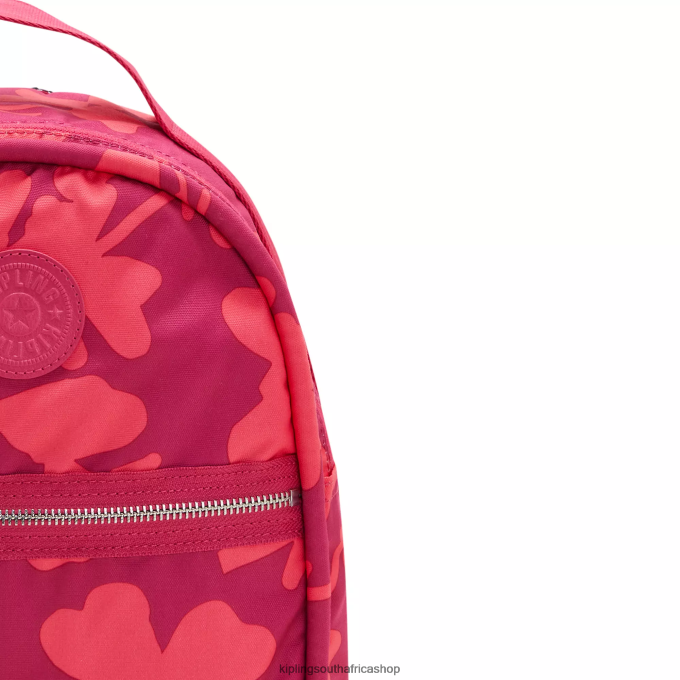 \"Bags\" Kae Printed Backpack 4ZZH376 Kipling Women Coral Flowers