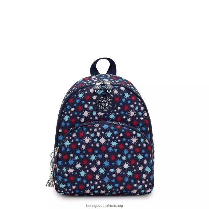 "Bags" Paola Small Printed Backpack 4ZZH384 Kipling Women Funky Stars