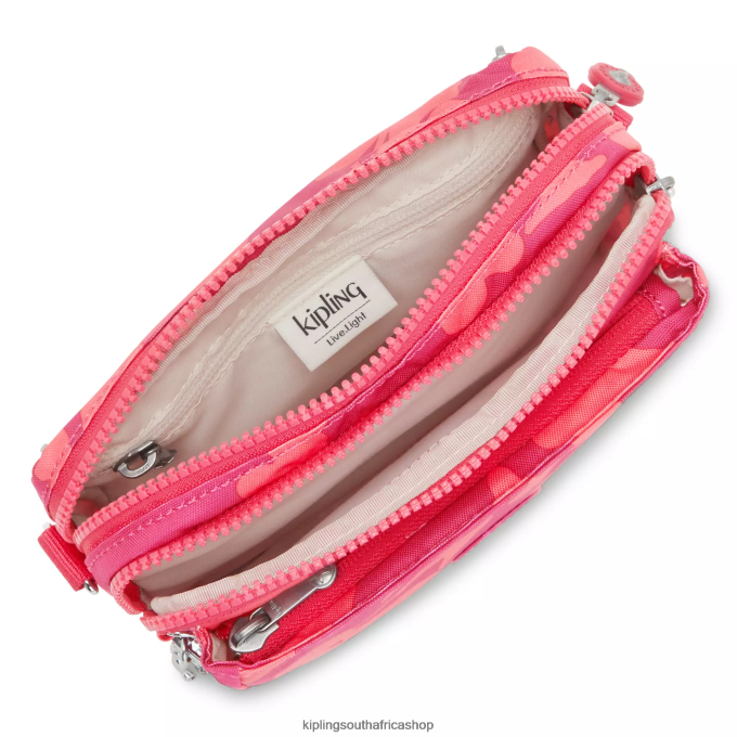\"Bags\" Abanu Multi Printed Convertible Crossbody Bag 4ZZH320 Kipling Women Coral Flower