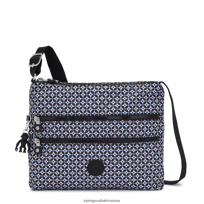 "Bags" Alvar Printed Crossbody Bag 4ZZH145 Kipling Women Blackish Tile