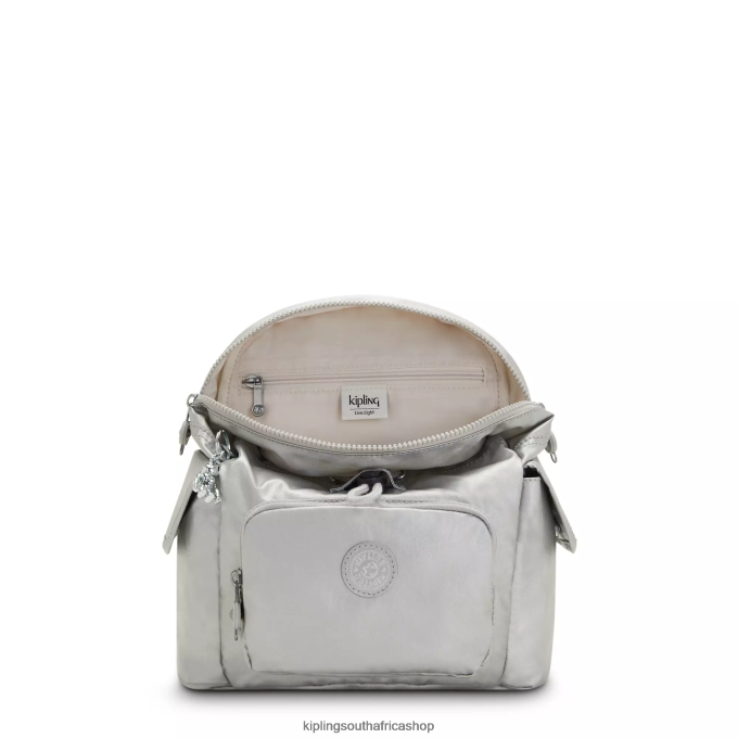 \"Bags\" City Pack Mini Metallic Backpack 4ZZH388 Kipling Women Bright Metallic