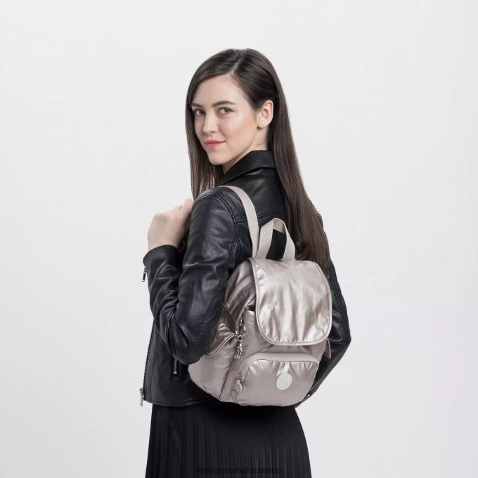 \"Bags\" City Pack Mini Metallic Backpack 4ZZH389 Kipling Women Metallic Glow