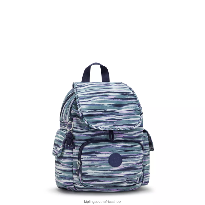 \"Bags\" City Pack Mini Printed Backpack 4ZZH497 Kipling Women Brush Stripes
