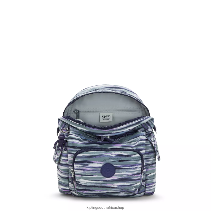 \"Bags\" City Pack Mini Printed Backpack 4ZZH497 Kipling Women Brush Stripes