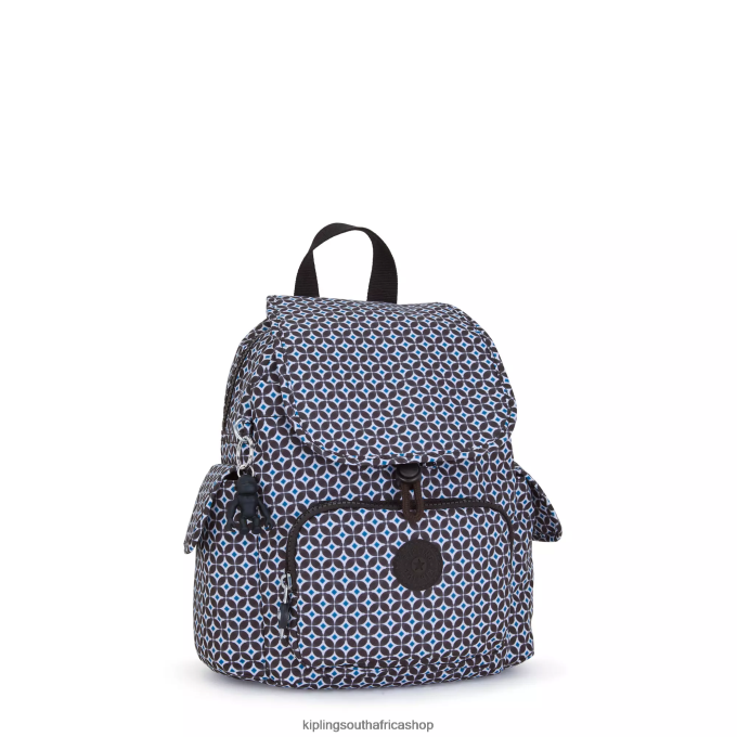 \"Bags\" City Pack Mini Printed Backpack 4ZZH498 Kipling Women Blackish Tile