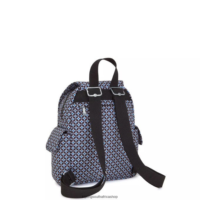 \"Bags\" City Pack Mini Printed Backpack 4ZZH498 Kipling Women Blackish Tile
