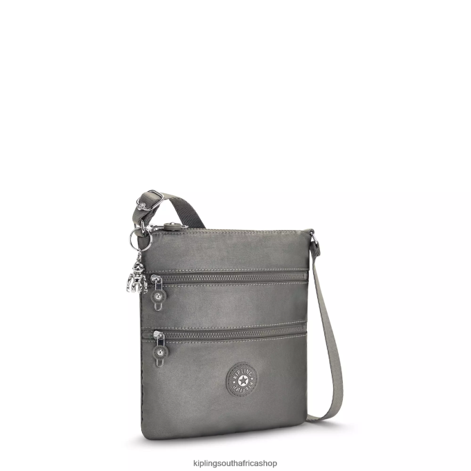 \"Bags\" Keiko Metallic Crossbody Mini Bag 4ZZH95 Kipling Women Moon Grey Metallic