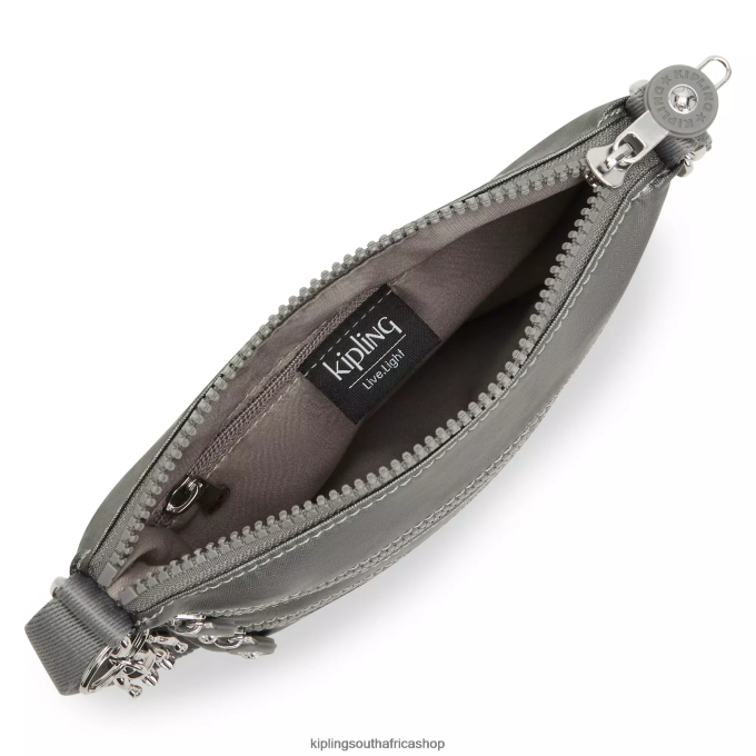 \"Bags\" Keiko Metallic Crossbody Mini Bag 4ZZH95 Kipling Women Moon Grey Metallic