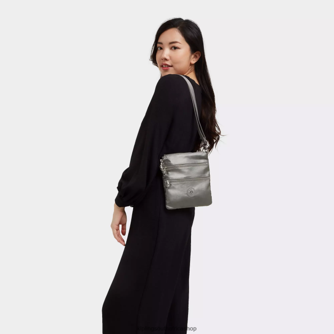 \"Bags\" Keiko Metallic Crossbody Mini Bag 4ZZH95 Kipling Women Moon Grey Metallic
