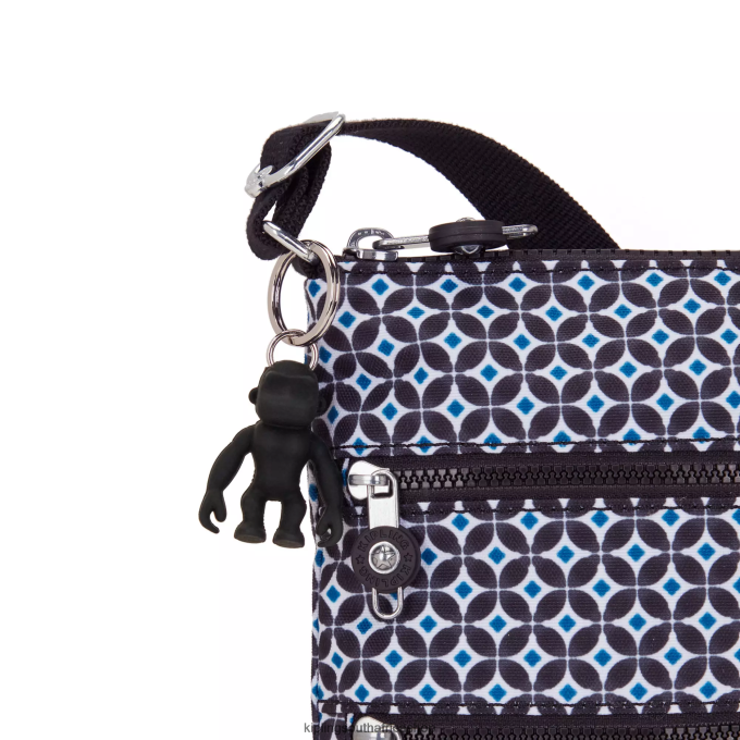 \"Bags\" Keiko Printed Crossbody Mini Bag 4ZZH8 Kipling Women Blackish Tile