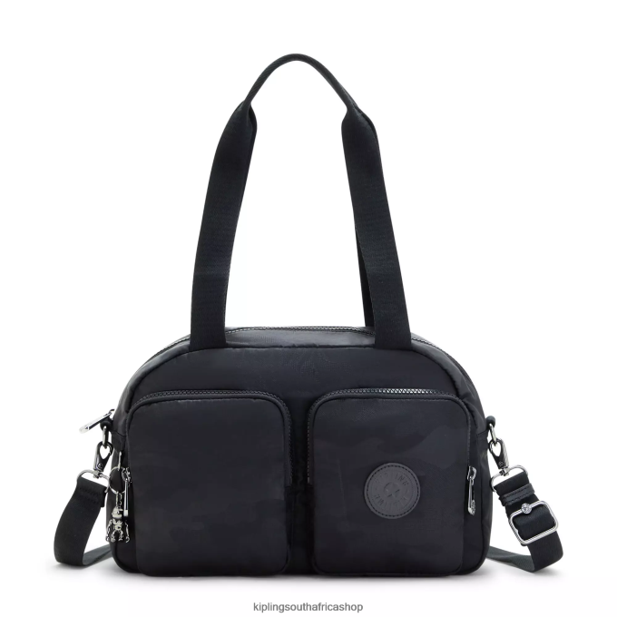 "Bags" Cool Defea Shoulder Bag 4ZZH200 Kipling Women Black Camo Embossed