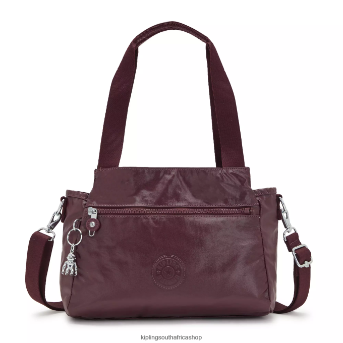 "Bags" Elysia Metallic Shoulder Bag 4ZZH203 Kipling Women Burgundy Lacquer