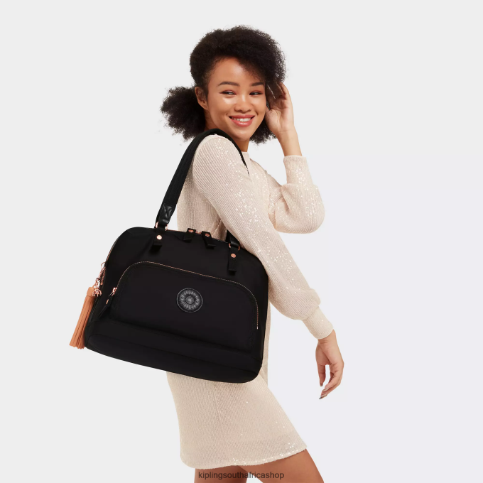 \"Bags\" Linza 15\" Laptop Shoulder Bag 4ZZH244 Kipling Women Rose Black