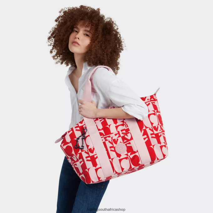 \"Bags\" Art Medium Minju Kim Tote Bag 4ZZH270 Kipling Women Minju Multi Print