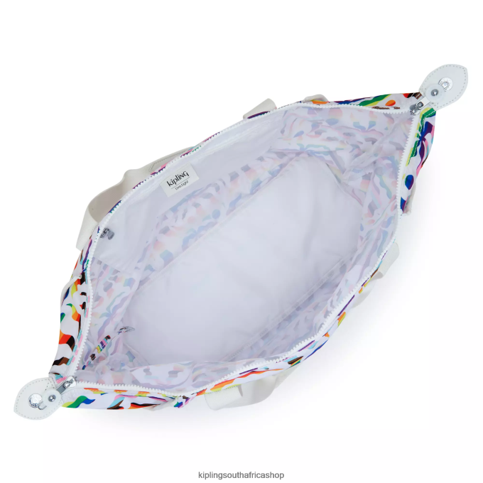 \"Bags\" Art Medium Printed Tote Bag 4ZZH261 Kipling Women Rainbow Palm