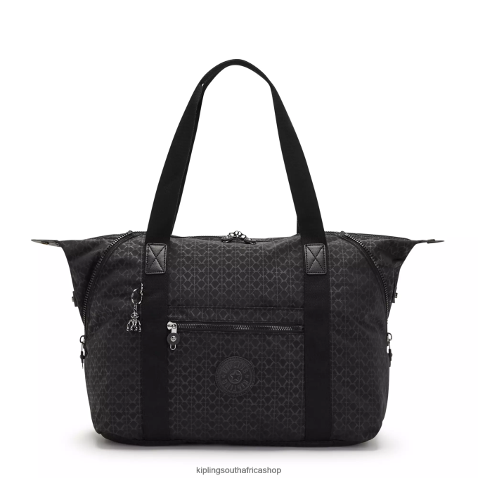 "Bags" Art Medium Printed Tote Bag 4ZZH266 Kipling Women Signature Embossed