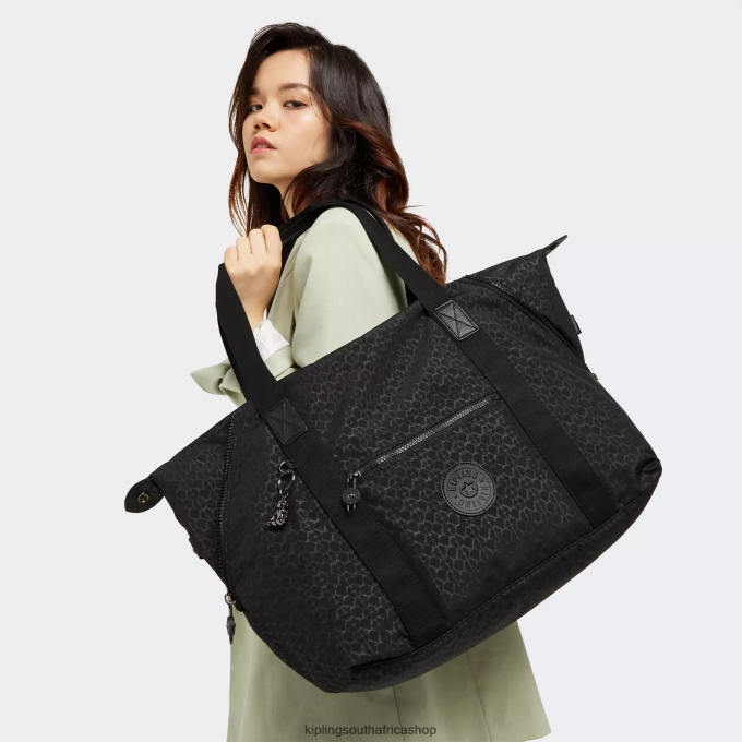 \"Bags\" Art Medium Printed Tote Bag 4ZZH266 Kipling Women Signature Embossed