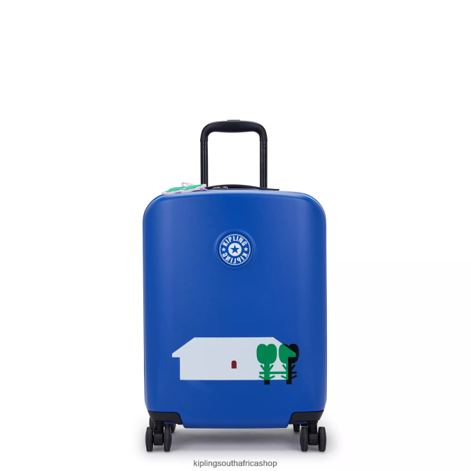 "Bags" Curiosity Small Minju Kim 4 Wheeled Rolling Luggage 4ZZH512 Kipling Women Minju Multi Print
