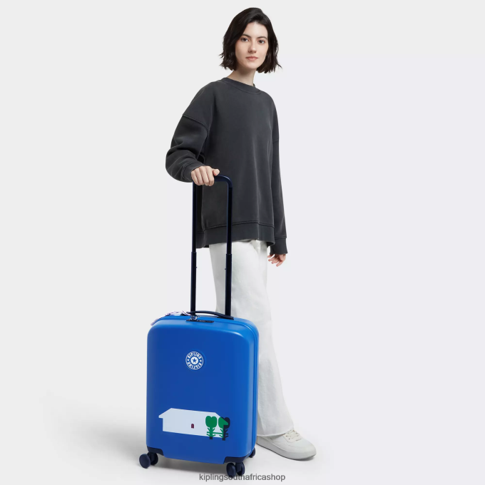 \"Bags\" Curiosity Small Minju Kim 4 Wheeled Rolling Luggage 4ZZH512 Kipling Women Minju Multi Print