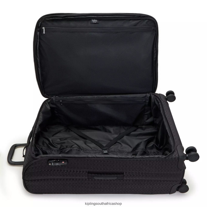 \"Bags\" Youri Spin Large 4 Wheeled Rolling Luggage 4ZZH523 Kipling Women Signature Embossed