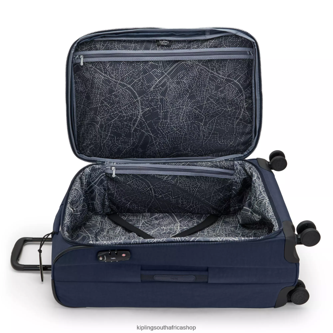 \"Bags\" Youri Spin Medium 4 Wheeled Rolling Luggage 4ZZH522 Kipling Women Blue Bleu