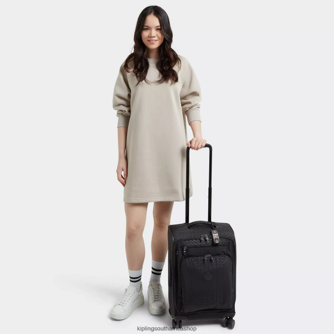 \"Bags\" Youri Spin Small Printed 4 Wheeled Rolling Luggage 4ZZH515 Kipling Women Signature Embossed