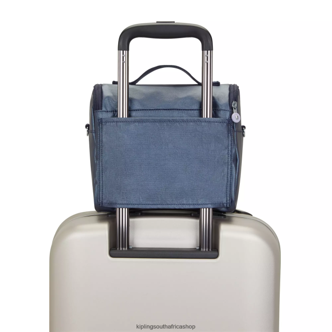 \"Bags\" New Kichirou Metallic Lunch Bag 4ZZH654 Kipling Women Admiral Blue