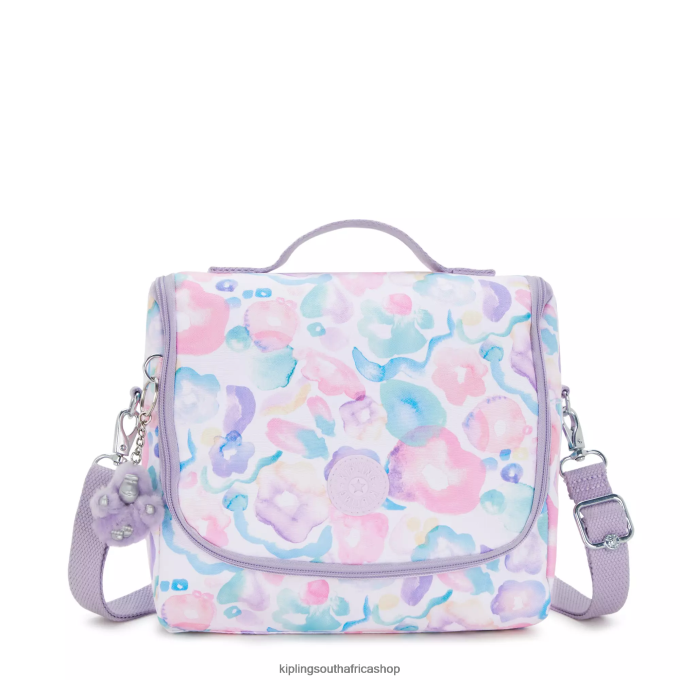 "Bags" New Kichirou Printed Lunch Bag 4ZZH642 Kipling Women Aqua Flowers