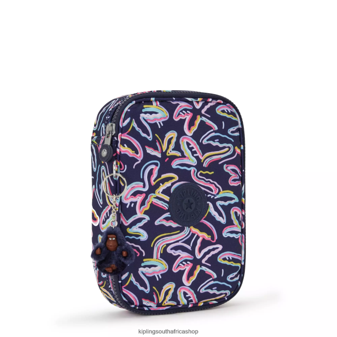 \"Bags\" 100 Pens Printed Case 4ZZH589 Kipling Women Palm Fiesta Print